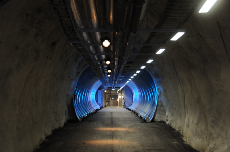 File:Svalbard Global Seed Vault opening tunnel.jpg