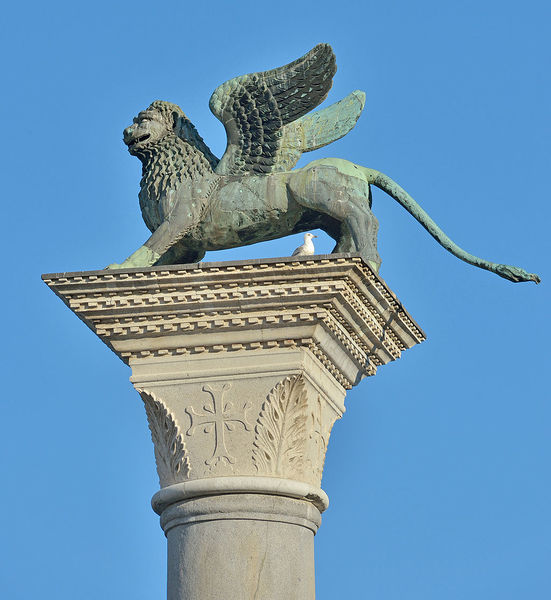 File:The lion of San Mark on Piazzetta San Marco Venice.jpg