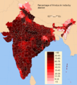 India Hindu district map 2011.png